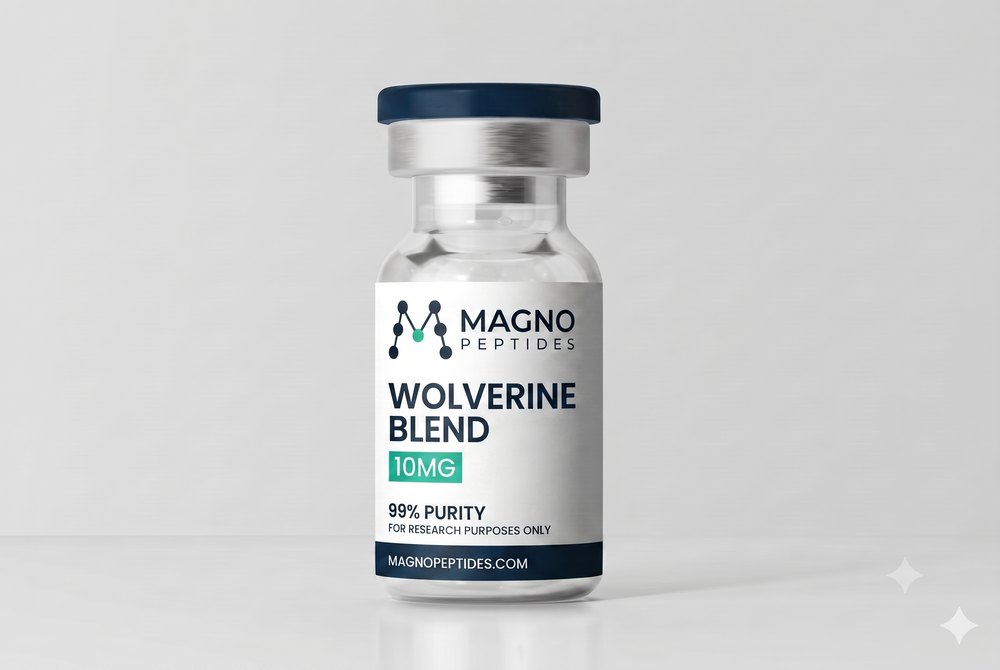 Vial de Wolverine Blend 10 mg / 10 mg - pureza 99% - Magno Peptides