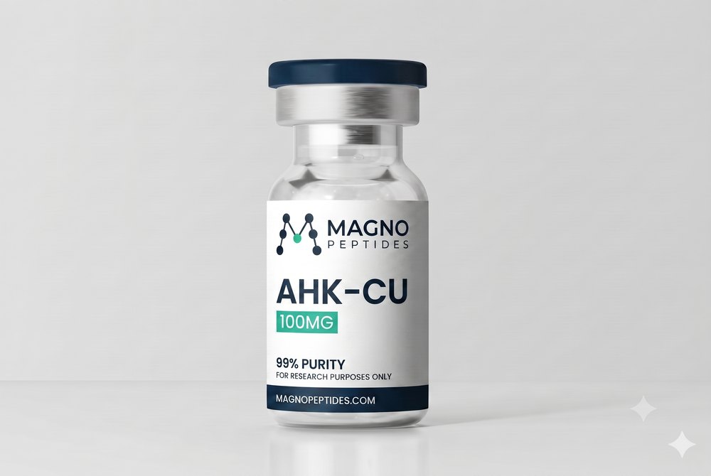 Vial de AHK-Cu 100 mg - pureza 99% - Magno Peptides
